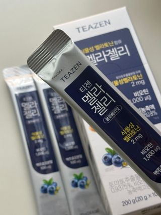 [티젠] 식물성 멜라토닌 함유 멜라티 & 멜라젤리 — 4.5점을 준 리뷰어가 2025년 6월 올린 사용 사진