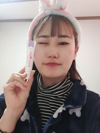 이엔코스 알부틴 알파 화이트닝크림 — 5점을 준 리뷰어가 2021년 2월 올린 사용 사진