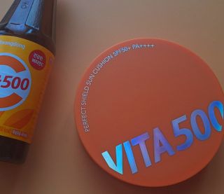 광동생활건강 MF[광동] 비타500✨주름개선·미백·SPF50+🌞퍼펙트쉴드 빅 선쿠션 본품 — 4.5점을 준 리뷰어가 2024년 5월 올린 사용 사진