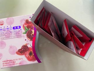 헬스업_쁘띠쁘띠석류콜라겐젤리_20g x 14포 — 4.5점을 준 리뷰어가 2021년 2월 올린 사용 사진