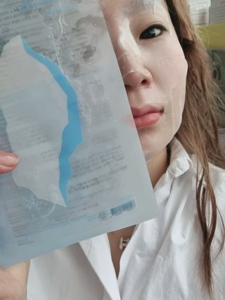 에이스노 레스큐 부스트 하이드레이션 시트마스크 — 5점을 준 리뷰어가 2021년 10월 올린 사용 사진