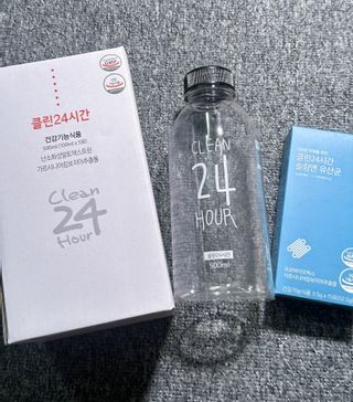 클린24시간 1BOX(5포) + 전용보틀(500ml) — 5점을 준 리뷰어가 2023년 6월 올린 사용 사진