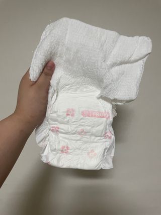 N[템포 ] 패드 내추럴 순면 입는 오버나이트 5P * 2개 — 5점을 준 리뷰어가 2024년 2월 올린 사용 사진