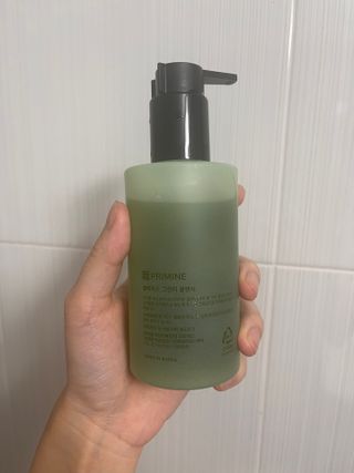 프리마인 메이크업과 들뜨는 각질까지 한방에 깐달걀로! 순하기까지한 셀베이스 그린티클렌저(200ml) — 5점을 준 리뷰어가 2023년 5월 올린 사용 사진