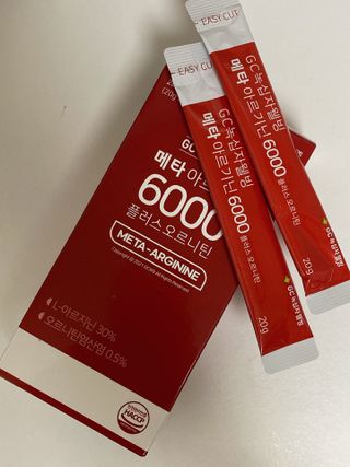 메타아르기닌 GC녹십자웰빙 메타 아르기닌 6000 플러스 오르니틴 — 5점을 준 리뷰어가 2022년 10월 올린 사용 사진