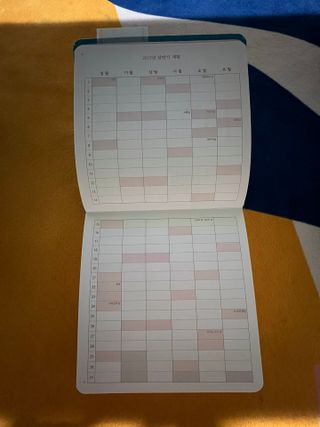 리훈 2023년 하고싶은말다이어리 (세로/정사각 중 택 1, 베이지/블루 중 택 1) — 5점을 준 리뷰어가 2023년 1월 올린 사용 사진