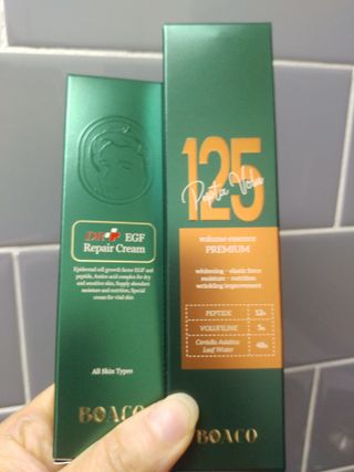 [보아코] 펩타보르 125 볼륨 에센스+  리페어 크림 — 5점을 준 리뷰어가 2022년 3월 올린 사용 사진