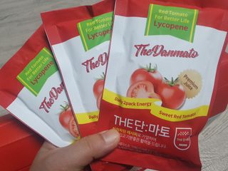 제이제이바이오 더단마토 프리미엄주스 100ml 30팩입 - 무설탕 스테비아 토마토즙 — 5점을 준 리뷰어가 2022년 1월 올린 사용 사진