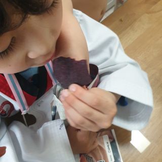 딜라이트 프로젝트 원물칩 2종 6ea(비트 믹스칩, 단호박 믹스칩) — 5점을 준 리뷰어가 2022년 4월 올린 사용 사진