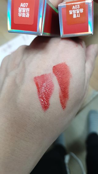 [블랙루즈] 에어 핏 벨벳틴트 시즌1 7종 중 택1+랜덤1 — 5점을 준 리뷰어가 2021년 1월 올린 사용 사진