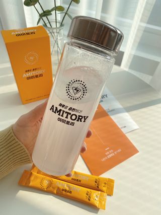 주식회사 씨크릿비에프랩 마시는 아미노산 아미토리 열대과일맛 14포 [1포, 5g / 보틀증정] — 5점을 준 리뷰어가 2023년 2월 올린 사용 사진