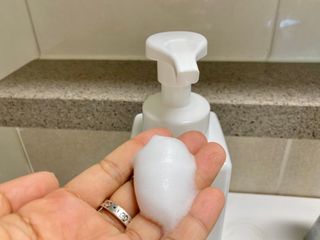 카오리온코스메틱스 클린온 버블 핸드 워시 500ml — 5점을 준 리뷰어가 2021년 8월 올린 사용 사진