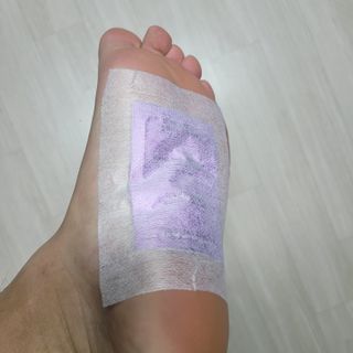 [레제르] 아로마 수액패치 발패치 10매입 - 라벤더향/유칼립투스향/대나무향 — 5점을 준 리뷰어가 2022년 2월 올린 사용 사진