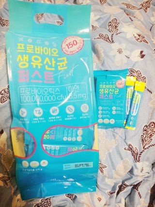 헬스업 핼스업 프로바이오 생유산균 퍼스트 — 5점을 준 리뷰어가 2021년 1월 올린 사용 사진