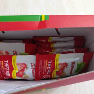 제이제이바이오 더단마토 프리미엄주스 100ml 30팩입 - 무설탕 스테비아 토마토즙 — 4점을 준 리뷰어가 2022년 1월 올린 사용 사진
