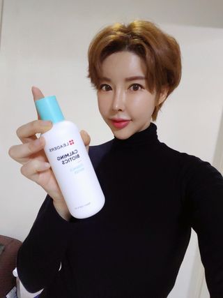 리더스코스메틱 리더스 카밍 바이오틱스 에센스 워터 — 5점을 준 리뷰어가 2021년 1월 올린 사용 사진