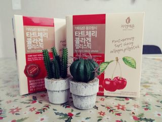 자연에온 가득담은 몽모랑시 타트체리 콜라겐 젤리스틱 — 4점을 준 리뷰어가 2021년 1월 올린 사용 사진