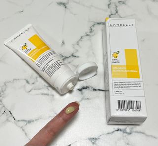 랑벨 비타 에너지 잡티 크림 75ml (피부 속 기미완화크림) — 3.5점을 준 리뷰어가 2022년 6월 올린 사용 사진