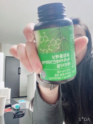 슬림플래닛 녹차카테킨 500mg 애프터밀 — 4점을 준 리뷰어가 2021년 2월 올린 사용 사진