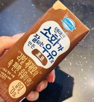 [구매평]덴마크 소화가 잘되는 우유로 만든 초코, 190ml, 24개 — 5점을 준 리뷰어가 2025년 2월 올린 사용 사진