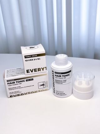 소담스퀘어 상암 에브리톡톡 헤어토닉 120ml — 5점을 준 리뷰어가 2022년 11월 올린 사용 사진