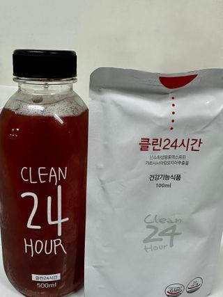 클린24시간 1BOX(5포) + 전용보틀(500ml) — 5점을 준 리뷰어가 2023년 5월 올린 사용 사진