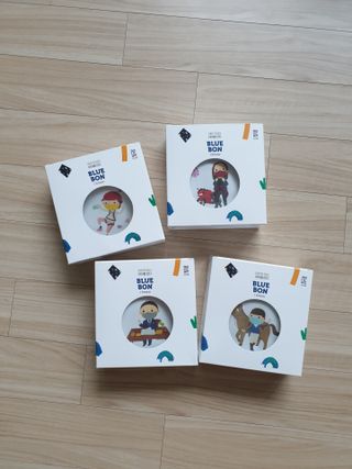 [블루 본 아이노우] 유아용 컬러마스크 40 PCS SET 2중 택 1 — 5점을 준 리뷰어가 2021년 4월 올린 사용 사진