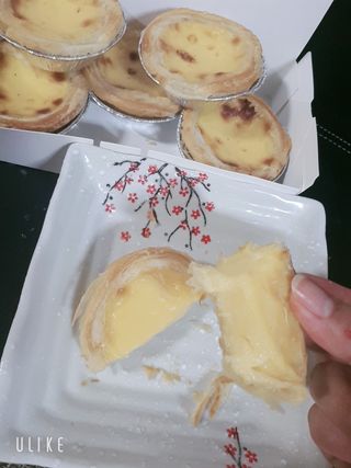 디앙뜨 포르투갈 에그타르트 오리지널 맛+패션후르츠+초콜릿타르트 맛 중 택1 — 4점을 준 리뷰어가 2021년 8월 올린 사용 사진