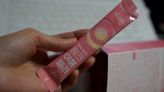 [인디닥터] 면역 생생 핑크 이뮨 젤리 — 5점을 준 리뷰어가 2022년 5월 올린 사용 사진