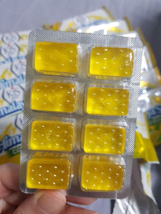 마요라 히말라야 솔트 캔디 2종-페퍼민트 맛, 라임민트 맛 — 4점을 준 리뷰어가 2022년 12월 올린 사용 사진
