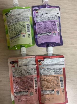 ORIHIRO 오리히로 곤약젤리 제로칼로리 130g 4종 4팩(맛별로 1팩씩) — 5점을 준 리뷰어가 2023년 3월 올린 사용 사진