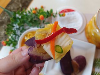 셰프애찬 단호박 백김치 1kg — 5점을 준 리뷰어가 2022년 10월 올린 사용 사진
