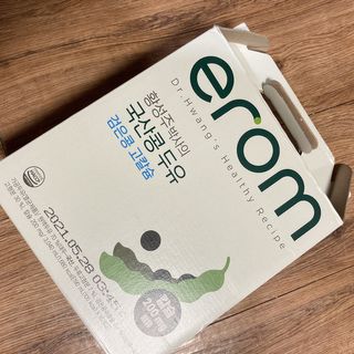 이롬 erom 황성주박사의 국산콩 두유 검은콩 고칼슘 — 4점을 준 리뷰어가 2020년 12월 올린 사용 사진