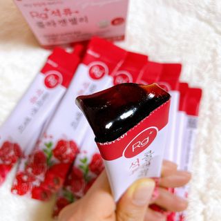 함초록 Rg+ 석류콜라겐젤리 — 4점을 준 리뷰어가 2021년 4월 올린 사용 사진