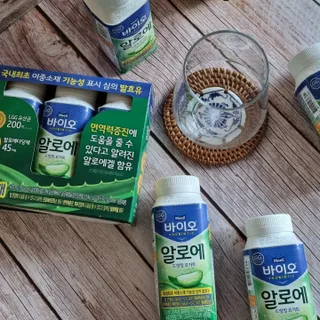 LIVE 매일바이오 알로에 드링킹 요거트 — 5점을 준 리뷰어가 2022년 4월 올린 사용 사진