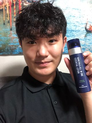 맨즈랄라 올인원 에센셜 로션 1개 — 5점을 준 리뷰어가 2021년 8월 올린 사용 사진