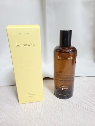 스킨큐어 산다화 비타민c 화이트닝 토너 150ml — 4점을 준 리뷰어가 2022년 2월 올린 사용 사진