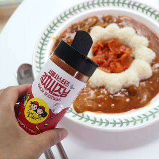 [서울시스터즈] 김치시즈닝 국내 최초 뿌려먹는 김치파우더 100g 1개+ 신제품 김치스낵 90g 2개 — 4점을 준 리뷰어가 2021년 8월 올린 사용 사진