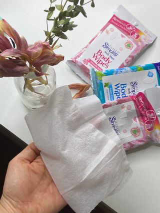 [심플리티] 한 장으로 향기롭게, 산뜻하게 바디시트 2종 + 랜덤향1개 총 3팩구성 — 5점을 준 리뷰어가 2021년 5월 올린 사용 사진