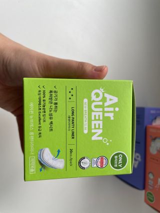 에어퀸 뉴브레스 유기농 생리대 4종 (팬티라이너 20P + 중형 10P + 대형 10P + 오버나이트 8P)_체험단 2차 — 5점을 준 리뷰어가 2024년 11월 올린 사용 사진