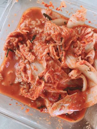 셰프애찬 알배기 겉절이 김치 1kg — 4점을 준 리뷰어가 2022년 9월 올린 사용 사진