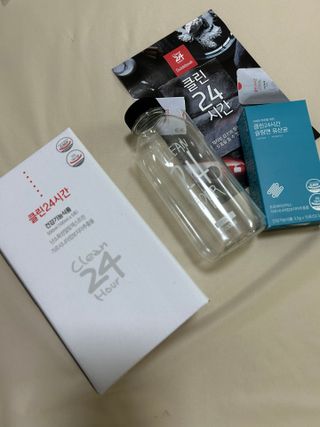클린24시간 1BOX(5포) + 전용보틀(500ml) — 5점을 준 리뷰어가 2023년 7월 올린 사용 사진