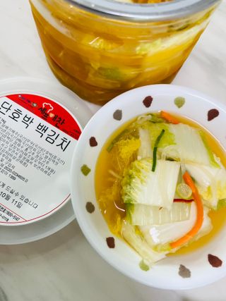 셰프애찬 단호박 백김치 1kg — 5점을 준 리뷰어가 2022년 10월 올린 사용 사진