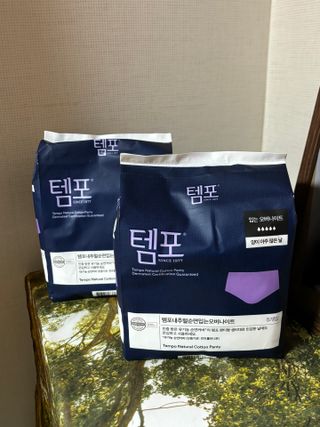 N[템포 ] 패드 내추럴 순면 입는 오버나이트 5P * 2개 — 5점을 준 리뷰어가 2024년 1월 올린 사용 사진