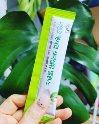 아임오 풋사과 식이섬유 밸런스 젤리 14포 — 3점을 준 리뷰어가 2021년 6월 올린 사용 사진