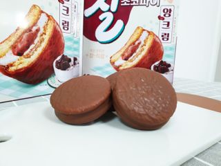 찰초코파이 앙크림 찰 초코파이 정 앙크림 — 5점을 준 리뷰어가 2020년 12월 올린 사용 사진