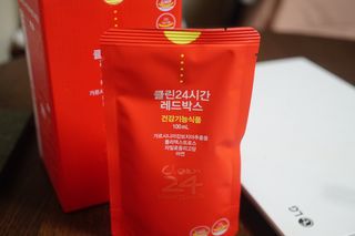 클린24시간 레드박스 1BOX(5포) + 전용보틀(500ml) — 5점을 준 리뷰어가 2024년 1월 올린 사용 사진