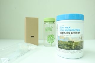메이준뉴트리 유러피언 산양유 콜라겐 프로틴 — 5점을 준 리뷰어가 2021년 6월 올린 사용 사진