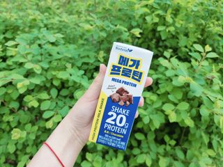 바디랩 프로틴음료 단백질쉐이크 메가프로틴 — 5점을 준 리뷰어가 2022년 4월 올린 사용 사진