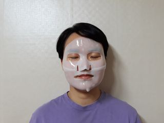 101스킨 영앤리치 하이드로겔 마스크팩 — 5점을 준 리뷰어가 2021년 3월 올린 사용 사진
